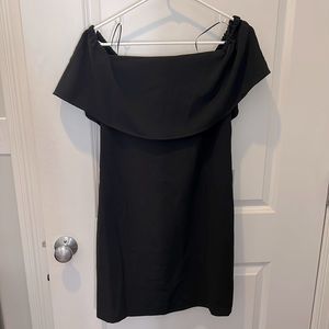 Charles Henry sleeveless black dress